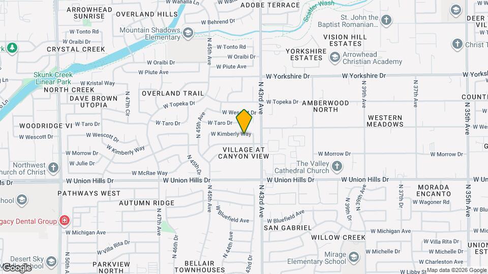4331 W Kimberly Way Map and Location Details