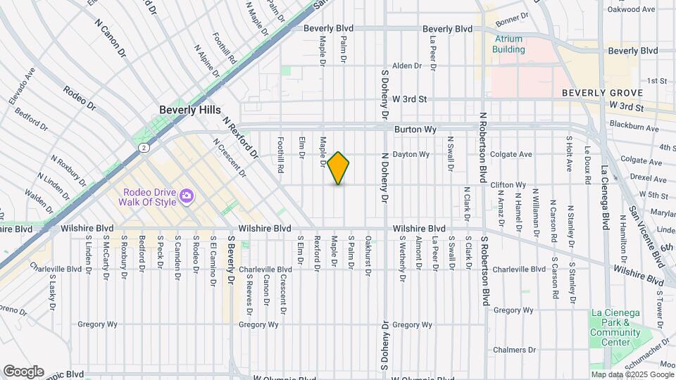 125 N Palm Dr Map and Location Details