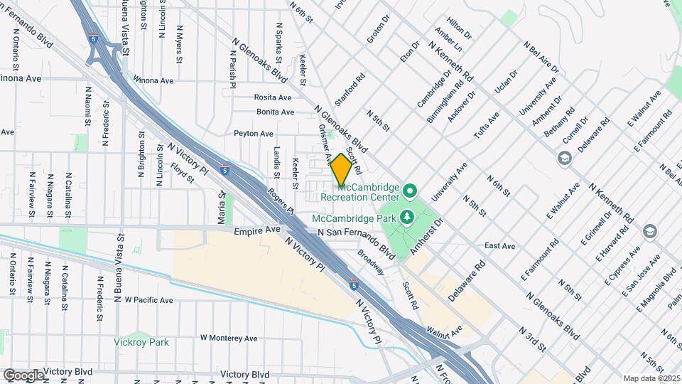 1700 Grismer Ave Map and Location Details
