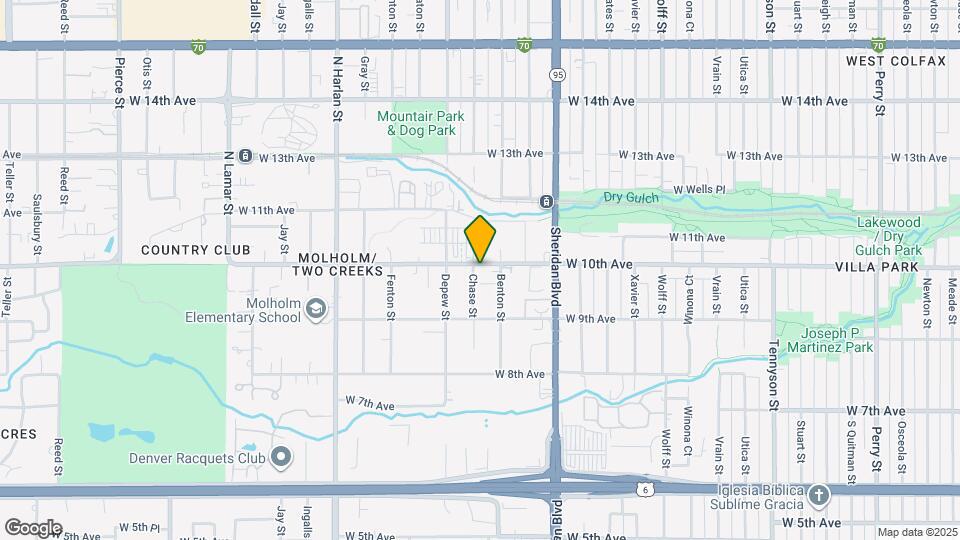 5490 W 10th Ave Map and Location Details