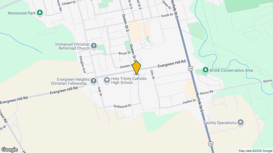 410 Queen St S Map and Location Details