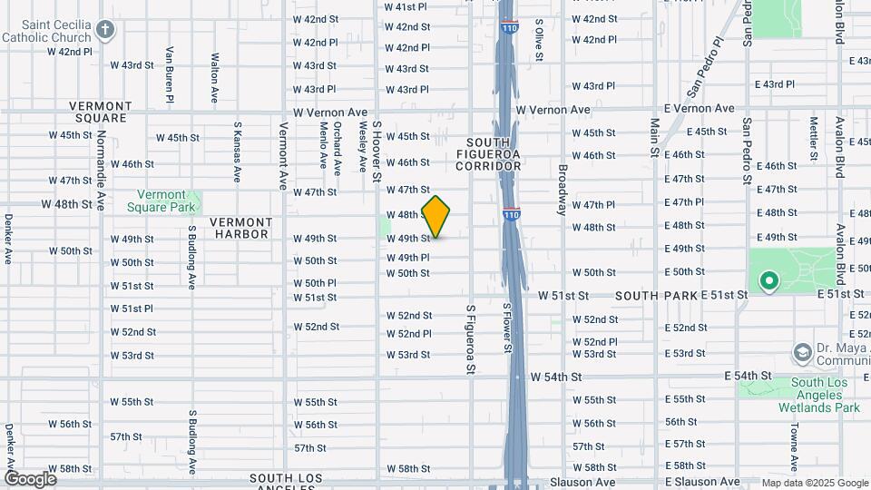 603 1/2 W 49th St Map and Location Details