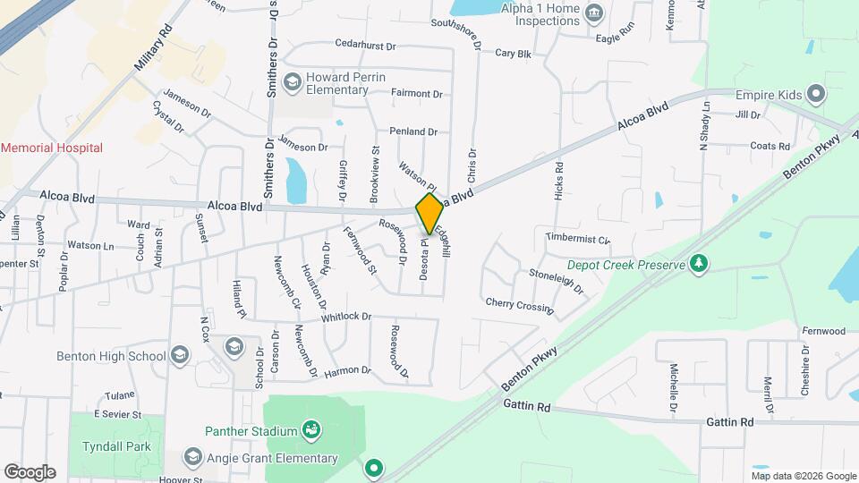 821 Desota Pl Map and Location Details