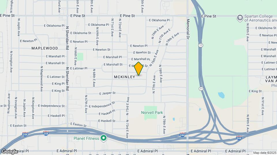 7335 E King Pl Map and Location Details