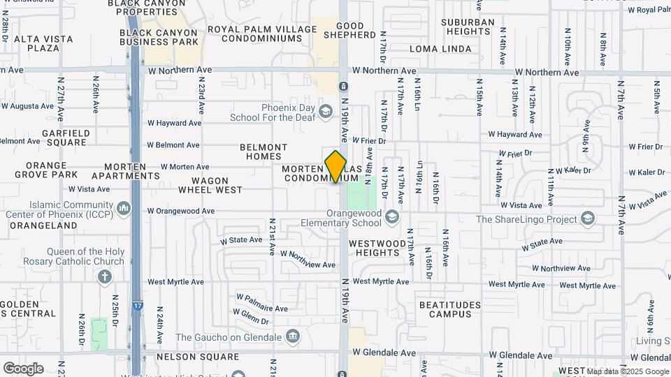 7528 N 19th Ave Map and Location Details