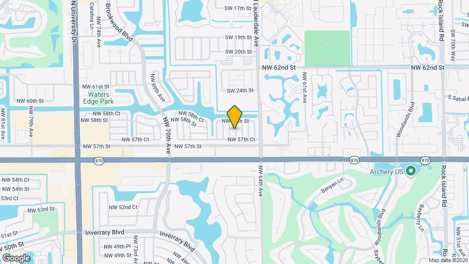 5713 NW 65th Terrace Map and Location Details