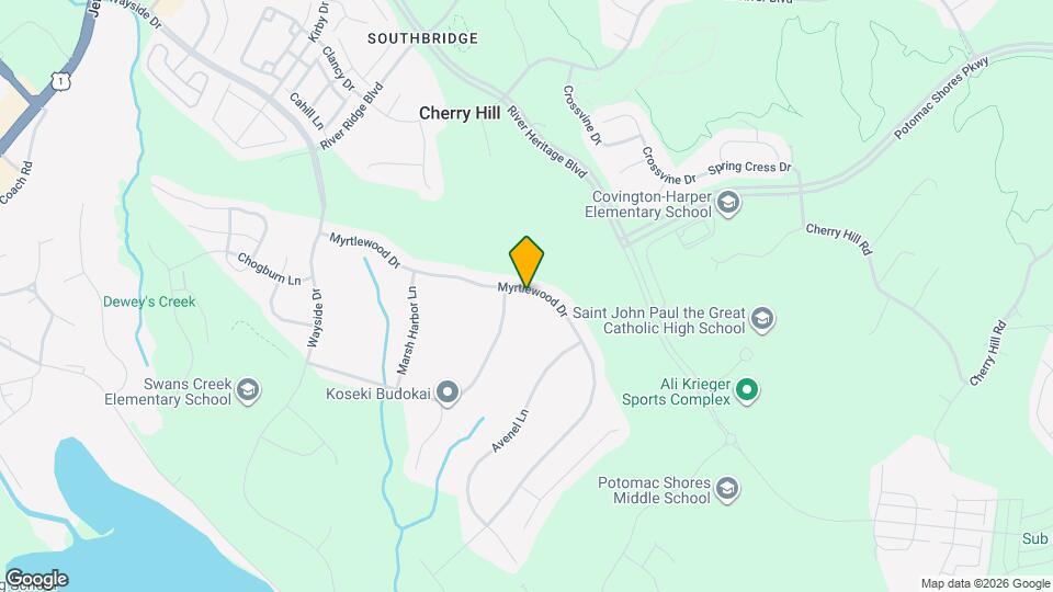 2883 Myrtlewood Dr Mapa y Detalles de la Ubicación