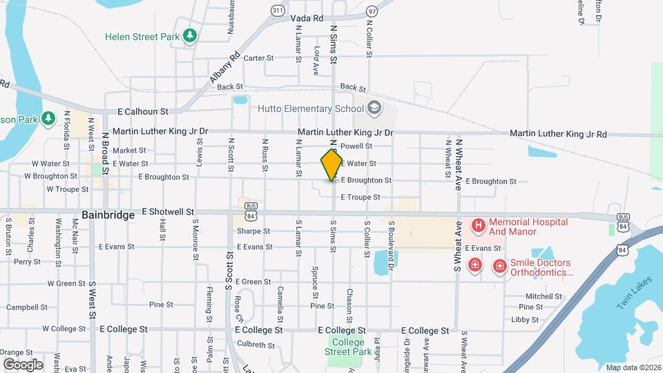 108 S Sims St Map and Location Details