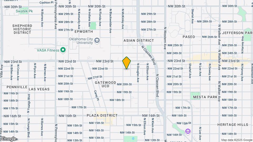 1512 NW 22nd St Map and Location Details