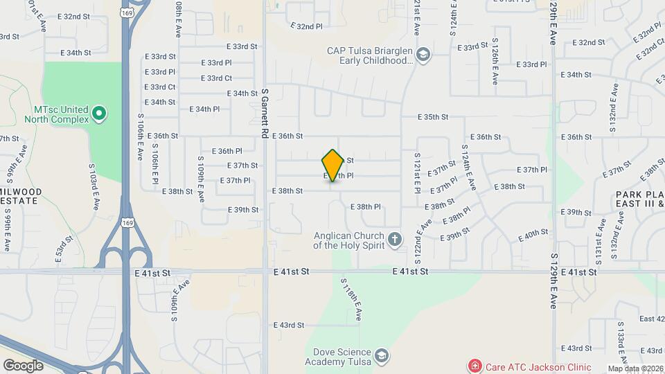 11807 E 38th St Map and Location Details