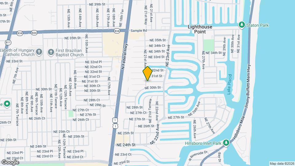 2100 NE 30th Ct Map and Location Details