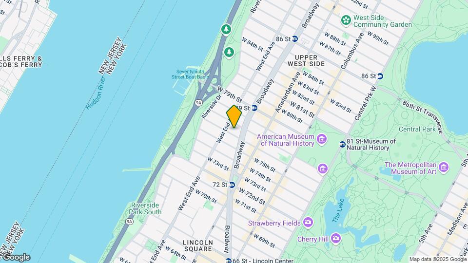 252 W 76th St Map and Location Details