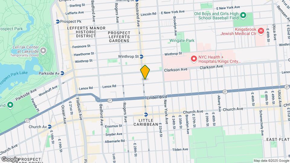 1337 Nostrand Ave Mapa y Detalles de la Ubicación