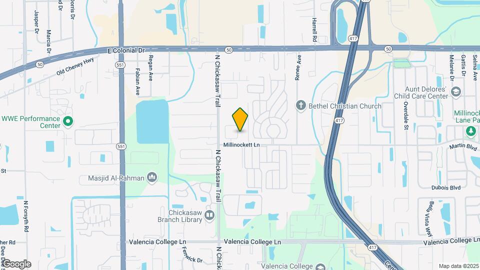 8311 Golden Chickasaw Cir Map and Location Details