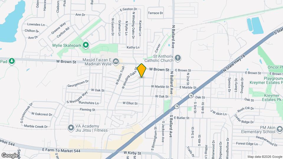 209 N Cottonbelt Ave Mapa y Detalles de la Ubicación