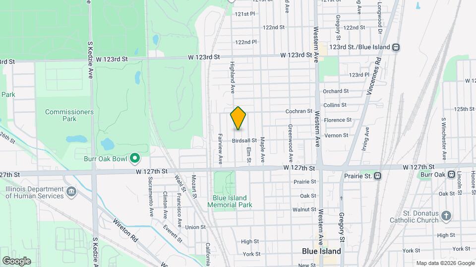 12545 Highland Ave Map and Location Details