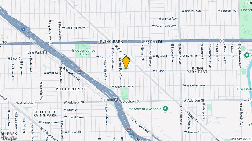 3538 W Grace St, Unit 1E Map and Location Details