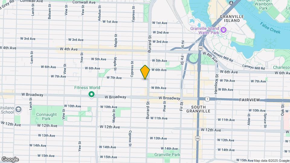 1812 W 7th Ave Map and Location Details