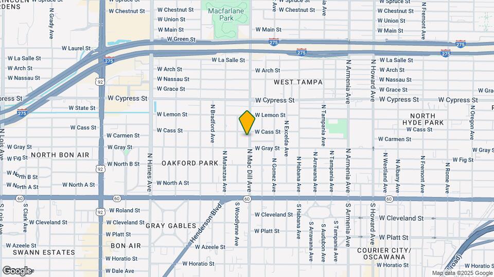 508 N Macdill Ave Map and Location Details