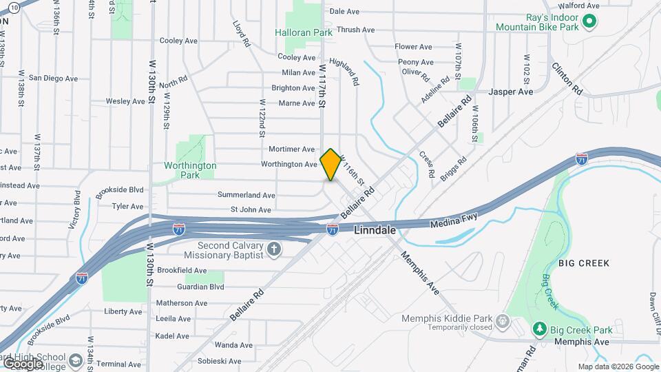 3896 W 117th St Map and Location Details