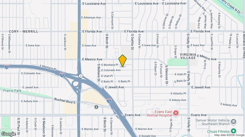 4645 E Colorado Ave Mapa y Detalles de la Ubicación