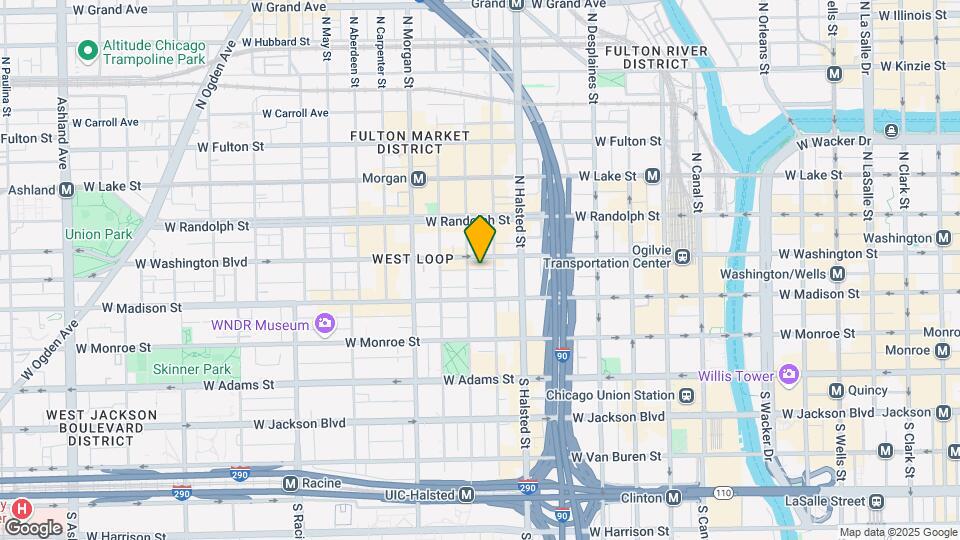 21 S Peoria St, Unit #506S Mapa y Detalles de la Ubicación