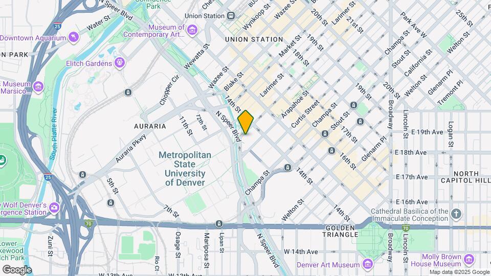 1350 Lawrence St, Unit 5C Map and Location Details
