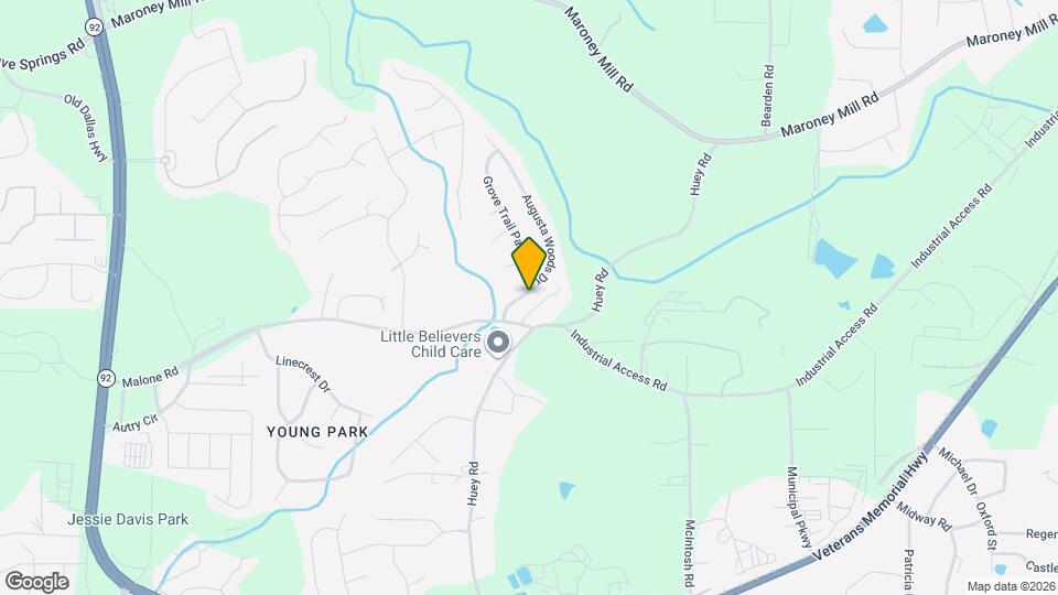 1250 Augusta Woods Dr Map and Location Details