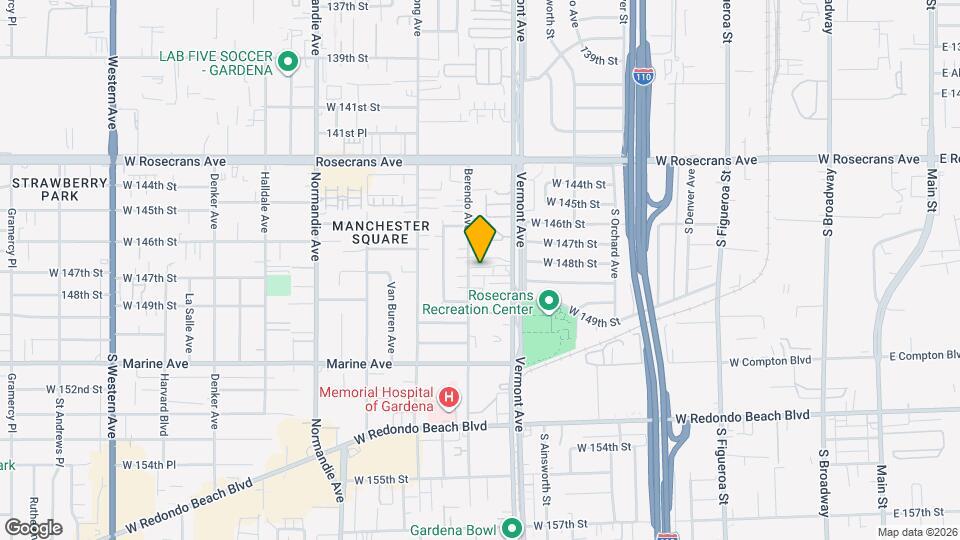 14700 Berendo Ave, Unit 2 Map and Location Details