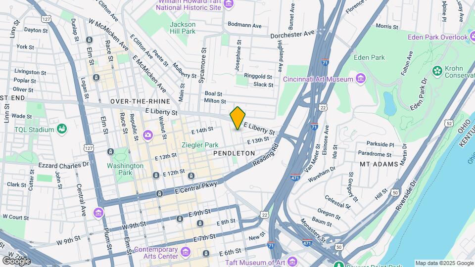1323 Pendleton St Map and Location Details