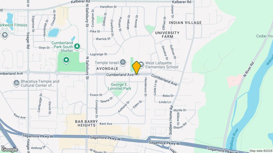 619 Cumberland Ave Map and Location Details