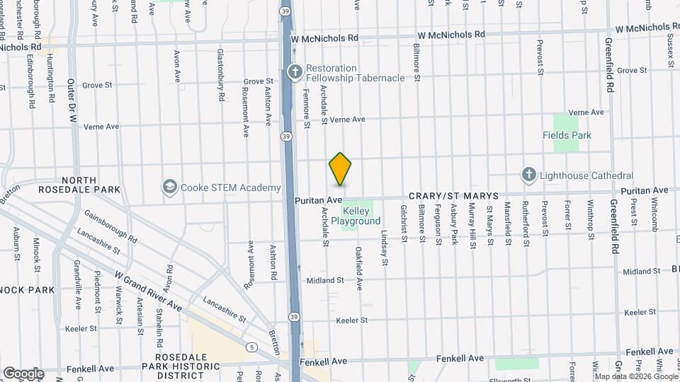 16119 Harlow Ave Map and Location Details