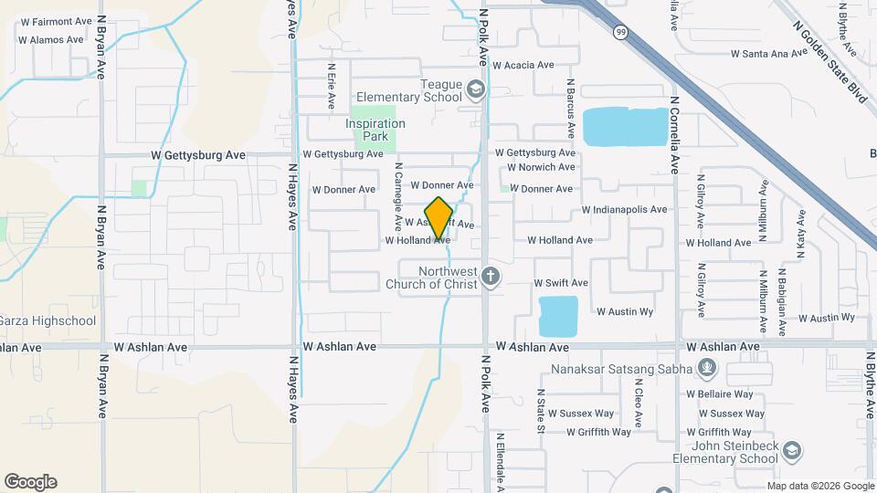 5595 W Holland Ave Map and Location Details