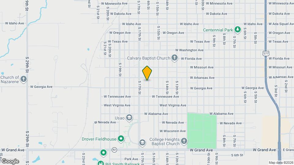 1318 S 16th St Map and Location Details