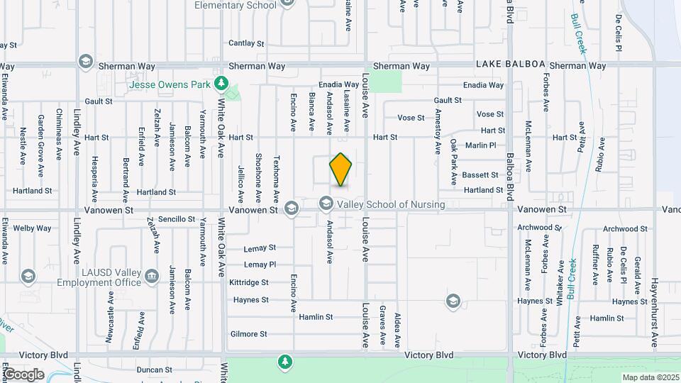 17344 Hartland St Map and Location Details