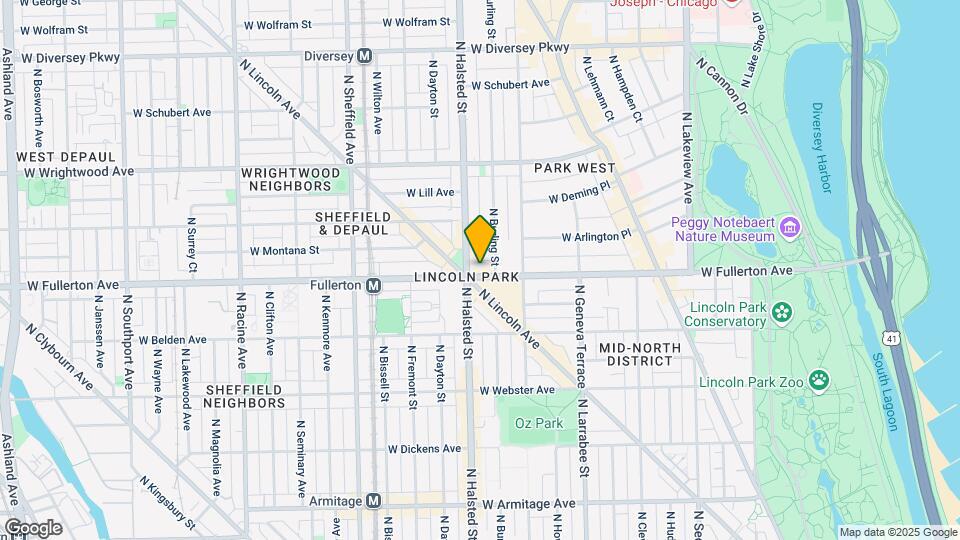 744 W Fullerton Ave, Unit 202 Map and Location Details
