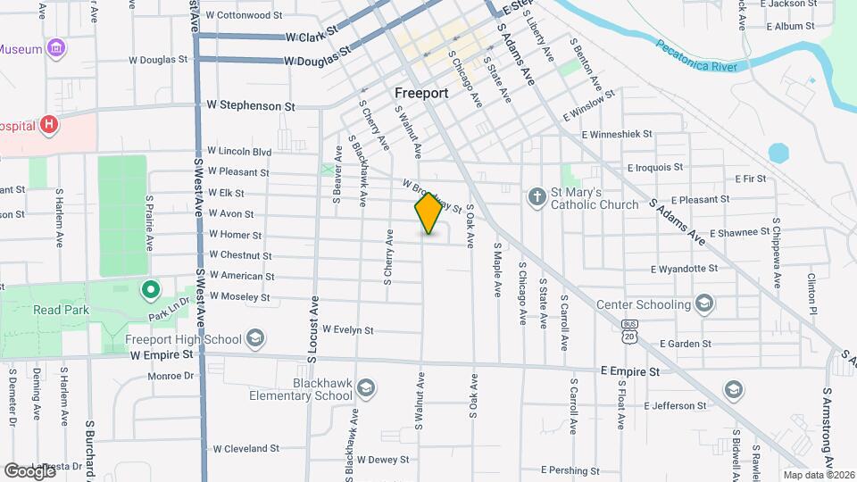 254 W Homer St Map and Location Details