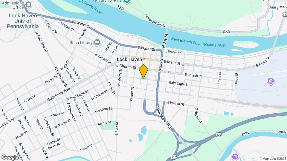 132 E Bald Eagle St Map and Location Details