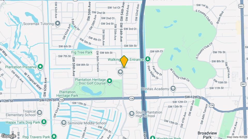 5380 SW 8th Ct Map and Location Details