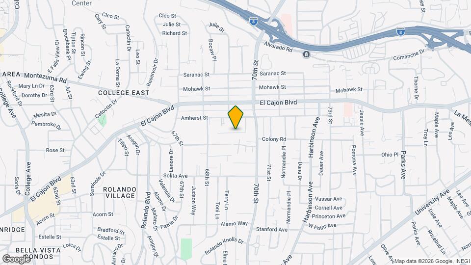 6916 Eberhart St Map and Location Details