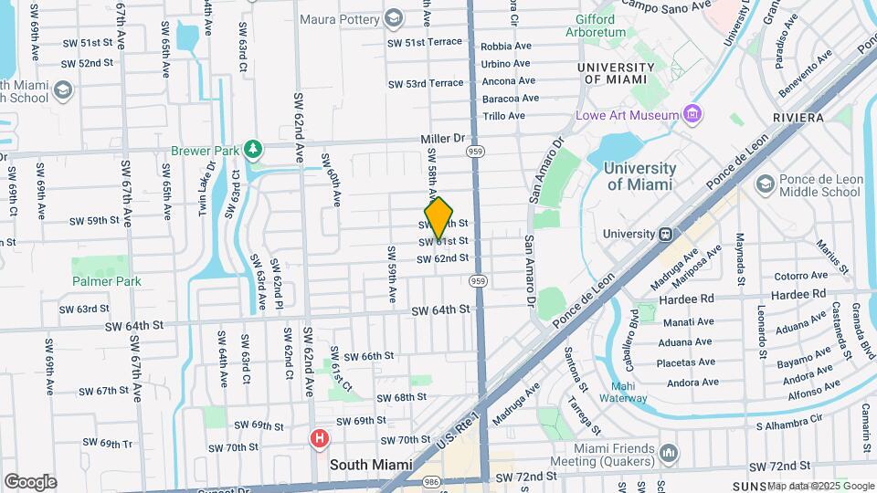 5780 SW 61st St Map and Location Details
