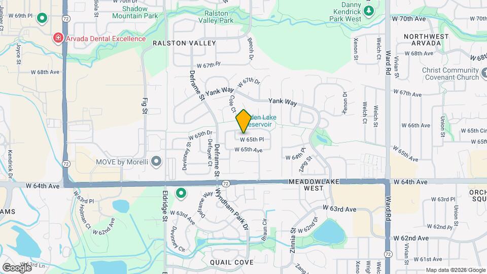 13553 W 65th Pl Mapa y Detalles de la Ubicación