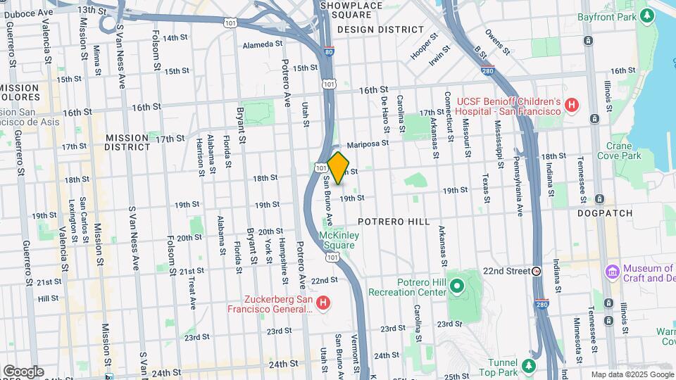 660 Vermont St Map and Location Details