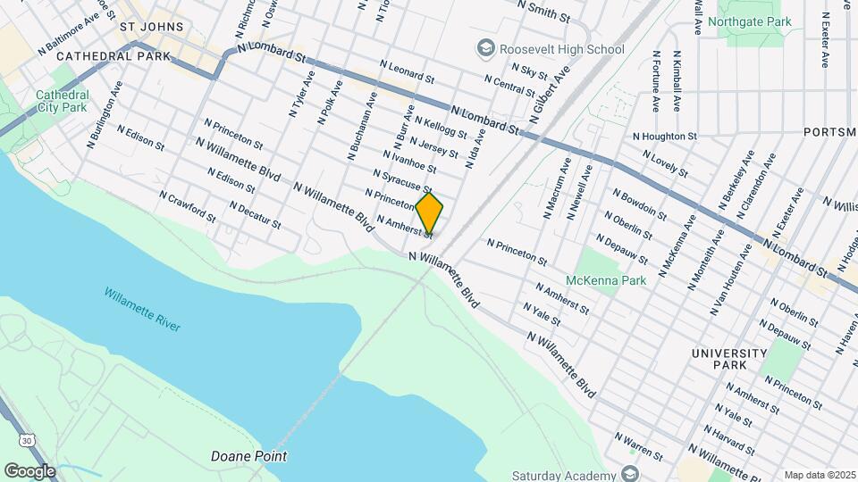 6924 N Amherst St Map and Location Details