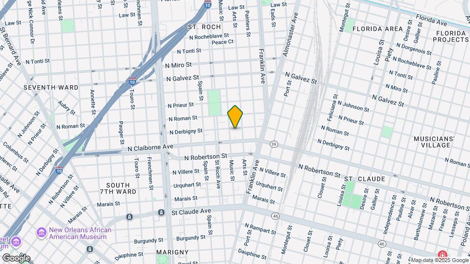 2454 N Derbigny St, Unit 2454 N. Derbigny Map and Location Details