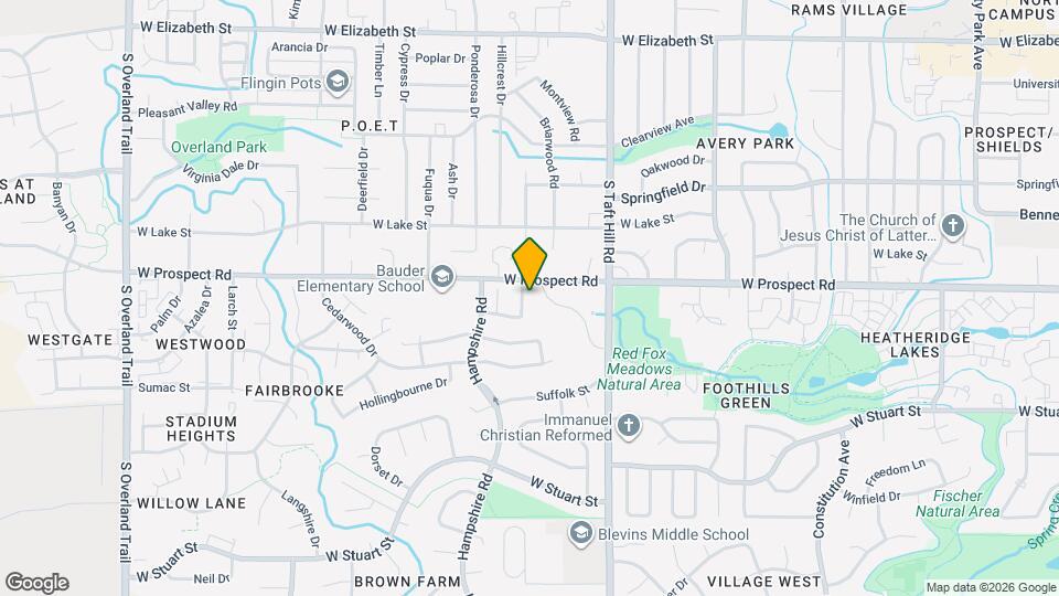 1618 Northbrook Dr Map and Location Details
