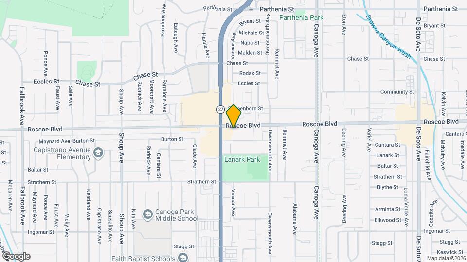 Roscoe Boulevard Apartments Map and Location Details