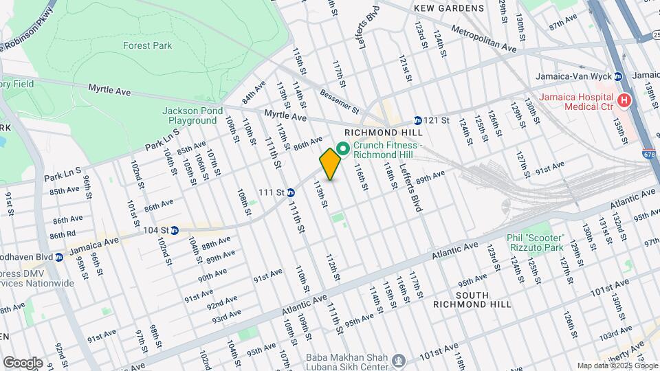 87-32 114th St Mapa y Detalles de la Ubicación