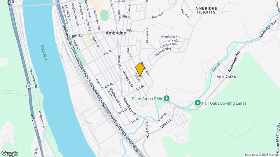 332 Elm Rd Map and Location Details