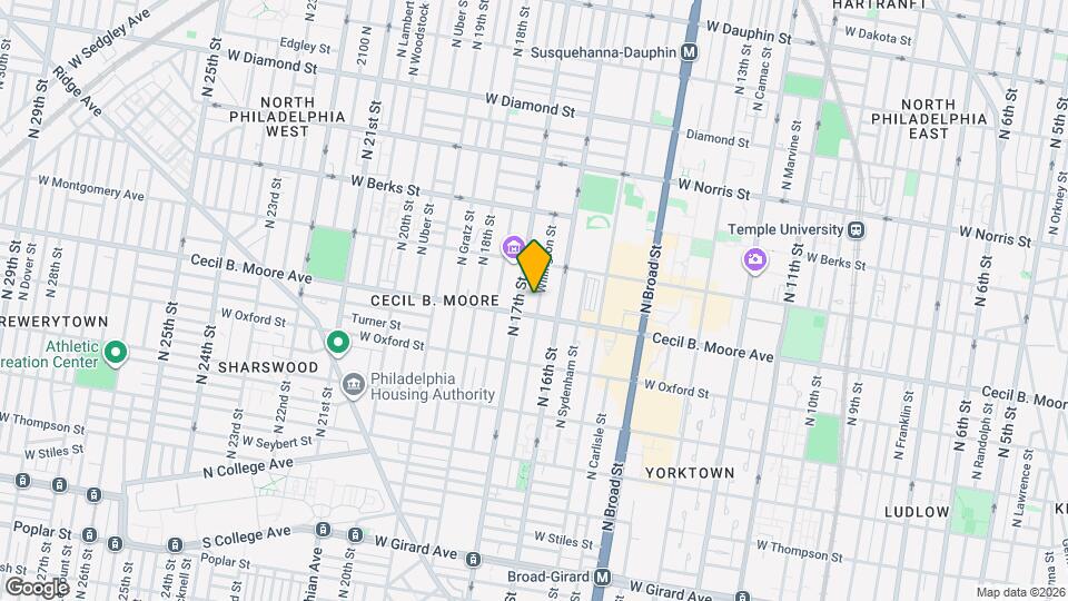 1706 Willington St Mapa y Detalles de la Ubicación